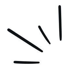 Comic element with manga effect and action lines. Angry cartoon doodle and graphic icon. Japanese splash with fun talk expression. Flat vector illustration isolate