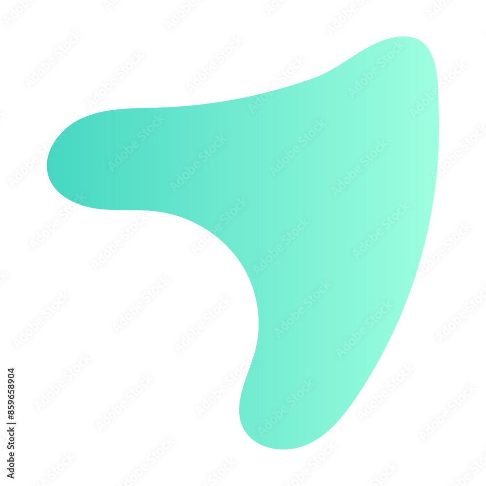 Wall mural abstract blob with wavy and irregular shape. organic figure amoeba with fluid form. flat vector illu
