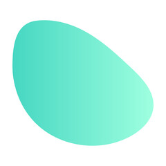 Obraz premium Abstract blob with wavy and irregular shape. Organic figure amoeba with fluid form. Flat vector illustration isolated on white background.