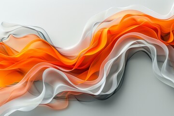 Abstract Flowing Waves of Color