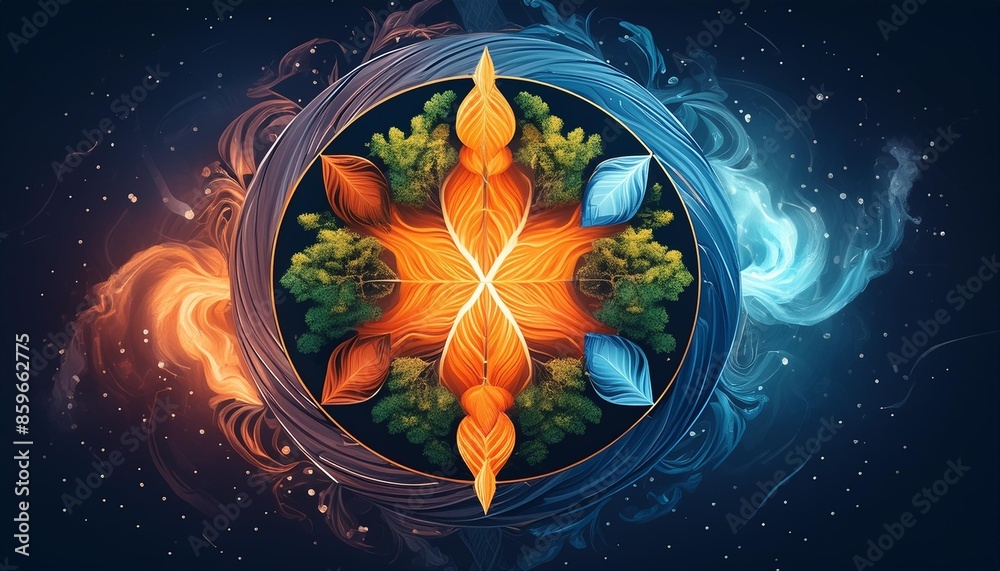 Canvas Prints background with fire
