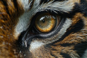 Close-up of a tiger's eye