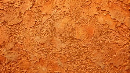 Rough Texture Of Orange Concrete Wall.