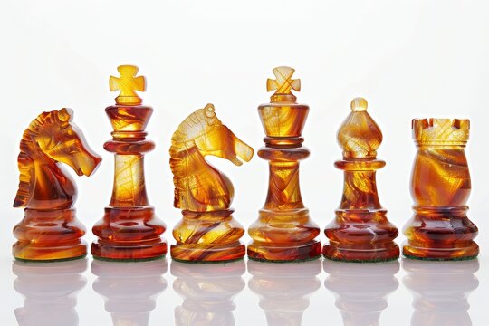 Handmade wooden chess pieces illustrating business and sports strategies, strategy, competitiveness, and teams.