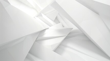 Abstract white triangles geometric pattern background