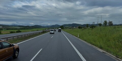 driving on the road