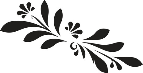 black and white floral design