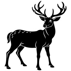 buck-silhouette-on-white-background 