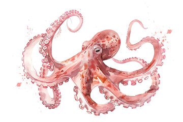 image of an octopus with transparent background. PNG