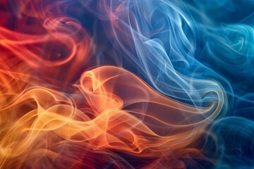 Obraz premium Abstract Colorful Smoke Art