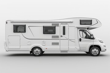 Naklejka premium Motorhome Side View with Clean Design