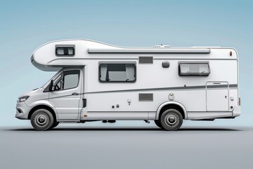 Motorhome RV Side View
