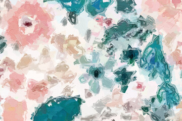 Oil paintings and various flowers, lotus leaves, lotus flowers, fish, mandarin ducks, cats, dogs, chrysanthemums, all beautiful