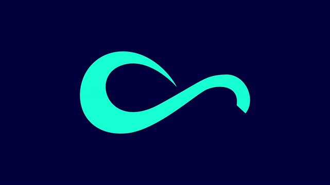 infinity animated footage template, infinity logo icon animated footage element