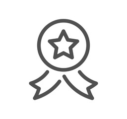 Obraz premium Awards related icon outline and linear vector. 