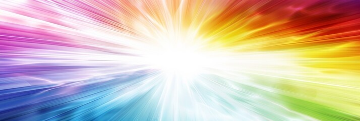 Obraz premium Ethereal Light Beam Transforming Through The Visible Spectrum