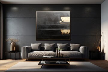 Depth in Darkness: abstract canvas featuring the nuanced texture of carbon fiber. This composition captures a sense of mystery and intrigue. Carbon Essence, Abstract, 