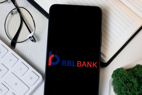 New York, USA - 1 June 2024: RBL Bank Logo on Phone Screen, Company Icon