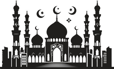 islamic mosque silhouette