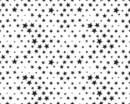PNG Seamless pattern with black stars - Powered by Adobe