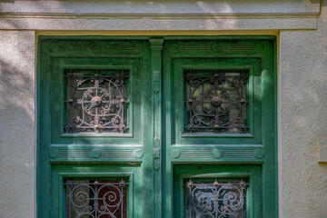 Old historic haunted orphanage in an abandoned palace in Hungary