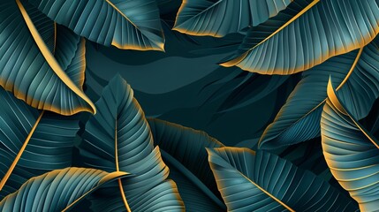 Abstract leaves background, a pattern that mimics nature's textures. Colorful plant texture, a representation of leaf design.