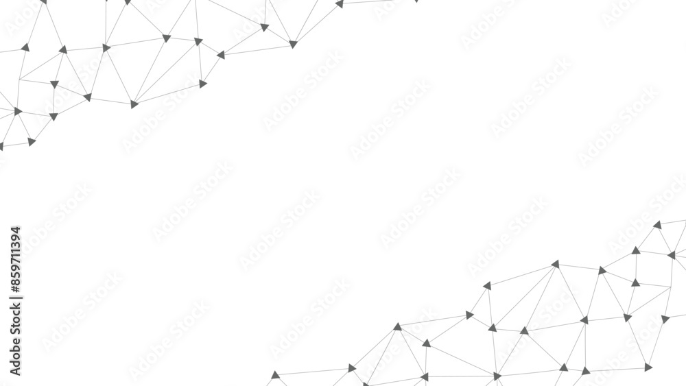 Fototapete Abstract technology background. Plexus mesh backdrop. Vector