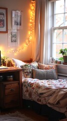 Fototapeta premium Cozy Haven: Realistic Tips for Student Living Spaces