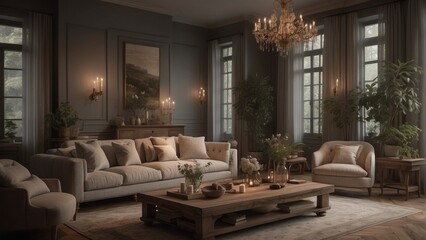 Living room with steampunk soul