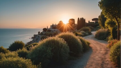 Modern summer garden