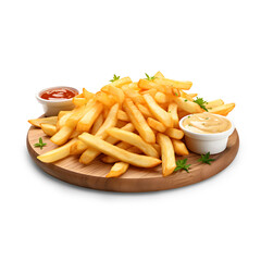 french fries with ketchup