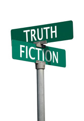 truth fiction sign
