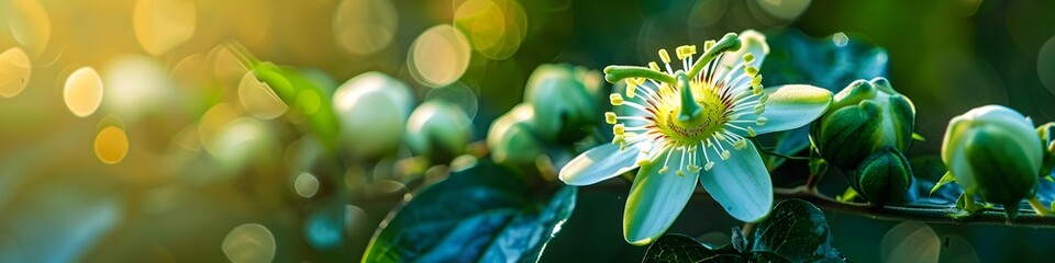 Beautiful adorable and youthful passion flowers