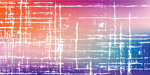 Grunge texture of coarse linen fabric. Burlap close-up. Vector illustration. Overlay template.