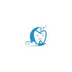 sleep smile dental logo design