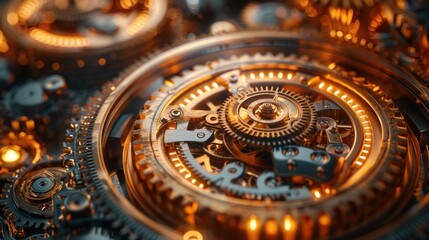 Intricate Gearing of a Complex Mechanism