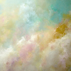 Obraz premium Hand-painted watercolor pastel sky background