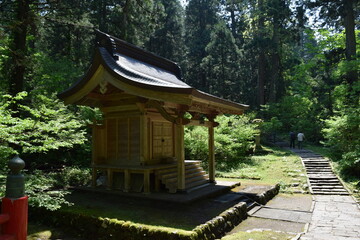 羽黒山五重塔付近の景色