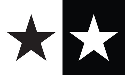 black and white stars set up stars vector icon 