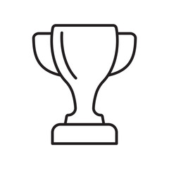 Trophy icon. Trophy cup, winner cup, victory cup icon. Reward symbol sign for web and mobile.