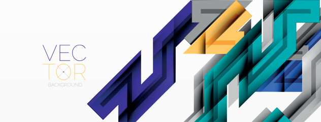 Dynamic lines geometric background. Vector Illustration For Wallpaper, Banner, Background, Card, Book Illustration, landing page