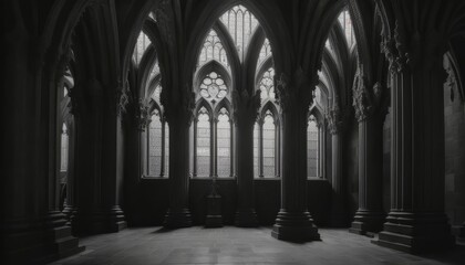 Gothic Cathedral Shadows