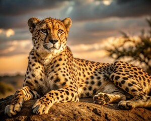 Cheetah Hideaway Resting in Nature's Lap