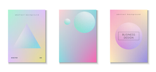 3d Background. Texture Minimal Shape. Cyberpunk Space Collection. Holographic Design. Memphis Banner. Digital Elements. Blue Grainy Triangle Set. Pink 3d Background