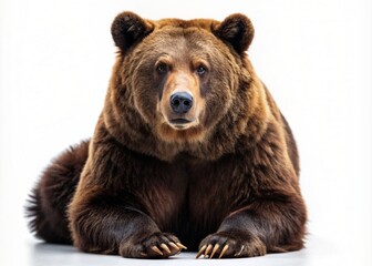 Fototapeta premium Bear on white