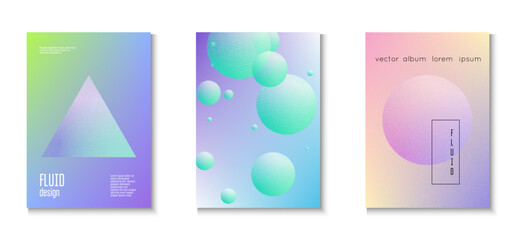 Gradient Design. Blue Grain Triangle Set. Grainy Abstract Background. Creative Poster. Astronaut Trend Collection. Holographic Poster. Vibrant Elements. Pink Gradient Design