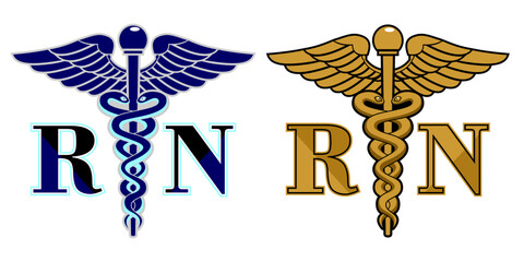Registered Nurse Logo Vector Image