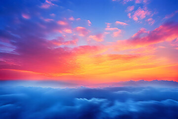 Fototapeta premium sunset in the sky