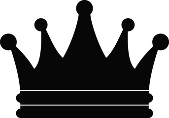 royal crown vector silhouette file , cricut cutfile svg vector 