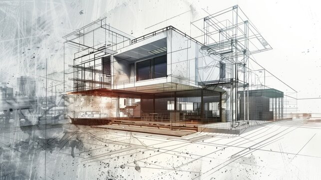 Modern House Architectural Blueprint